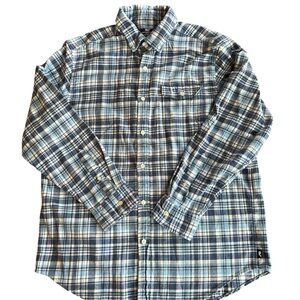 Men's Blue Plaid Shirt